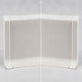 Miniatyrbild 4 av 6: Hörnbit höger för expanderad rigid PVC-list Vit PVC 12.8 x 60 mm PROVISTON
