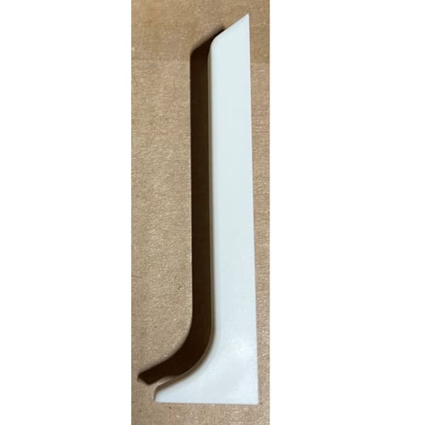 Hörnbit höger för expanderad rigid PVC-list Vit PVC 12.8 x 60 mm PROVISTON