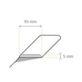 Miniatyrbild 2 av 4: Kosche finishlist MDF 5 x 30 x 2600 mm Vit list Högt kvalitet Robust
