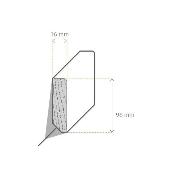 Plinthes Plinthes på golvet Plinthes för golv Cevo-4 73007 - Vit