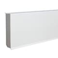 Miniatyrbild 2 av 6: PROVISTON Plastlist Plastiskum hård PVC 17 x 80 x 2500 mm Vit Plastlist med mjuk flexibel kant Vattentålig