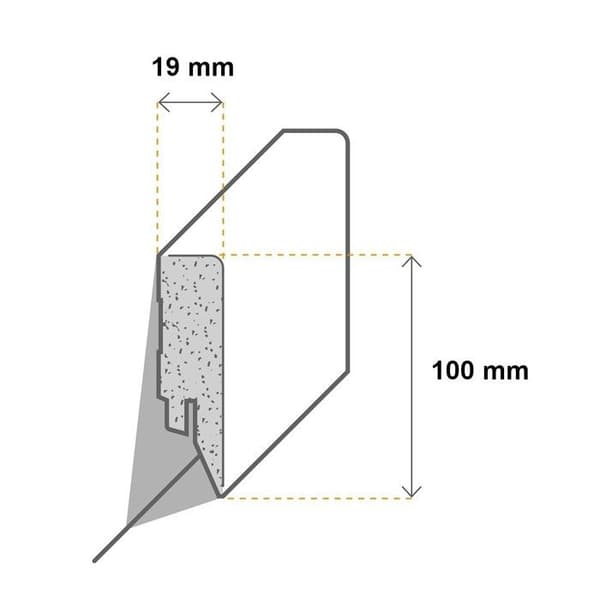 Plinths Plinths på golvet Plinths för golv Cremona-9 71573 - Vit