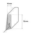 Miniatyrbild 2 av 4: Plint MDF vit 16 x 78 x 2500mm - TOPSELLER !! Endast 2,39 € meter