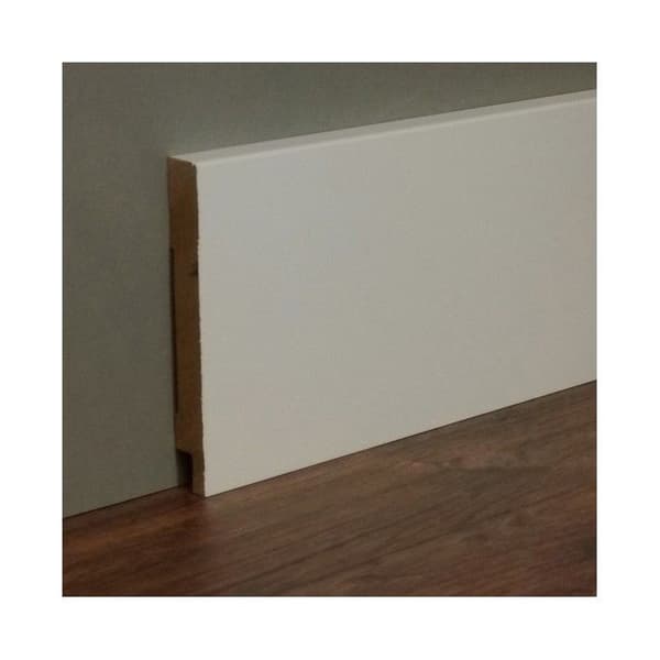 Kosche Plinthe Cremona-5 72039 16 x 120 x 2500 mm Plinthe Plinthe de golv Vit