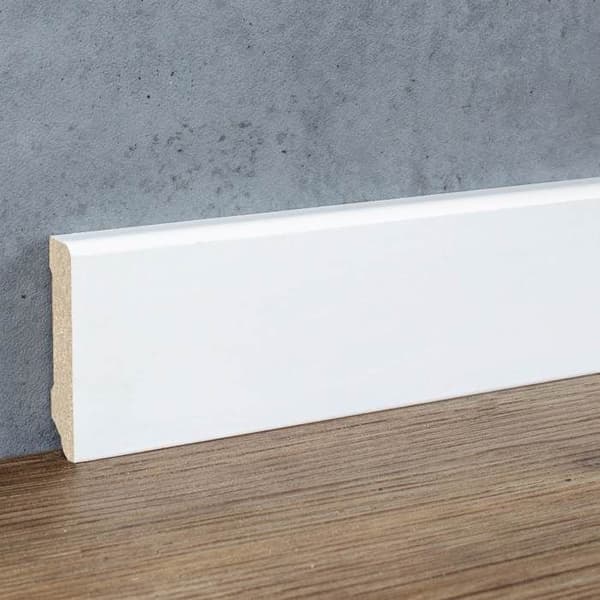Kosche Plinthe Cremona-5 72039 16 x 120 x 2500 mm Plinthe Plinthe de golv Vit