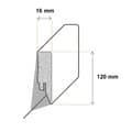 Miniatyrbild 2 av 6: Kosche Plinthe Cremona-5 72039 16 x 120 x 2500 mm Plinthe Plinthe de golv Vit
