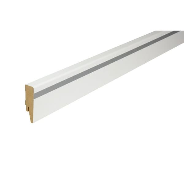Kosche Sockel MDF 16 x 58 x 2500 mm Vit Sockel Hög kvalitet Robust