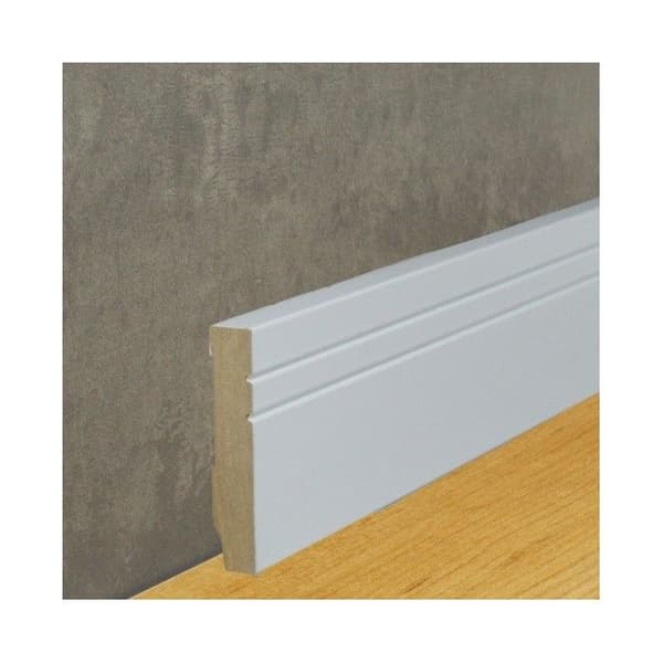 PROVISTON Fotlist 16 x 80 x 2500 mm MDF belagd Vit Fotlist