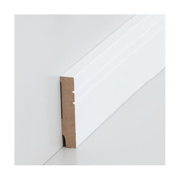 PROVISTON Fotlist 16 x 80 x 2500 mm MDF belagd Vit Fotlist