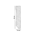 Miniatyrbild 2 av 6: PROVISTON Fotlist 16 x 80 x 2500 mm MDF belagd Vit Fotlist