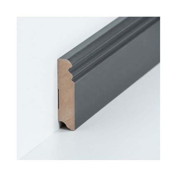 Plinth MDF 19 x 80 x 2500 mm kärna MDF foliebelagd Grå plint av PROVISTON Titan