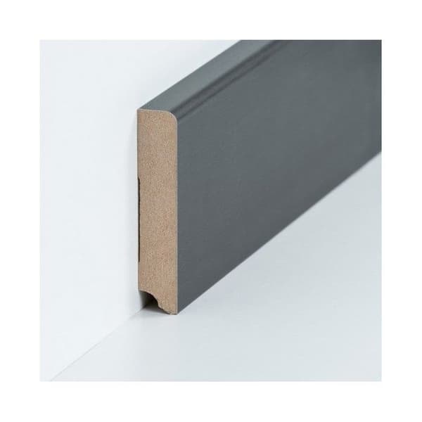 Plint MDF 19 x 96 x 2500 mm kärna MDF belagd Grå plint av PROVISTON Titan