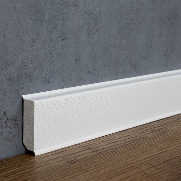 PROVISTON PVC List 13 x 40 x 2500 mm Styv PVC-skum Vit borstad