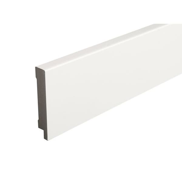 PROVISTON Plastikhörnlist 16 x 100 x 2400 mm Vit Laminat Rundad