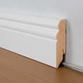 Miniatyrbild 5 av 6: PROVISTON profilerad sockel melamin vit sockel MDF 18 x 70mm