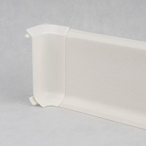 Inre hörn för plint i styv expanderad PVC Vit PVC 12.8 x 60 mm PROVISTON