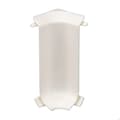 Miniatyrbild 1 av 5: Inre hörn för plint i styv expanderad PVC Vit PVC 12.8 x 60 mm PROVISTON