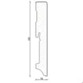 Miniatyrbild 2 av 6: PROVISTON 19 x 120mm kvadratisk sockel elegant design melamin vit MDF-sockel