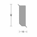 Miniatyrbild 3 av 6: PROVISTON PVC List 13 x 40 x 2500 mm Hård PVC Skum Vit Slät