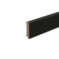 Miniatyrbild 1 av 4: PROVISTON Sockel MDF Sockel 16 x 100 x 2500 mm Svart Folierad Rundad