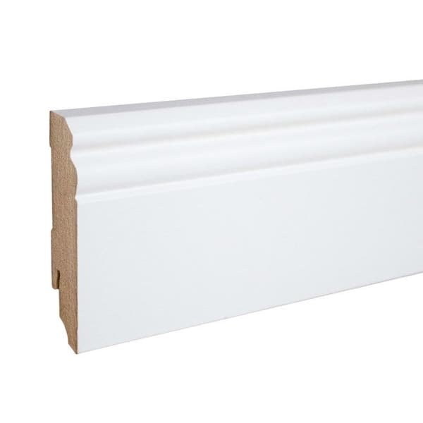 PROVISTON profilerad sockel MDF 19 x 80mm profilerad sockel melamin vit
