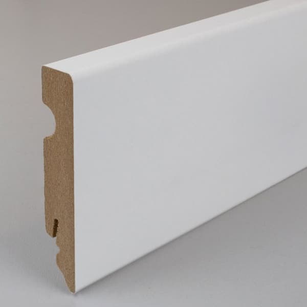 PROVISTON kvadratisk sockel slät sockel 15 x 80mm MDF vit melaminbelagd sockel