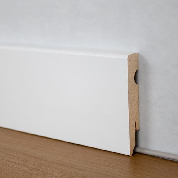 PROVISTON kvadratisk sockel slät sockel 15 x 80mm MDF vit melaminbelagd sockel
