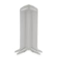 Miniatyrbild 3 av 6: Utvänd vinkel för plint i hård expanderad PVC Vit PVC 12.8 x 60 mm PROVISTON