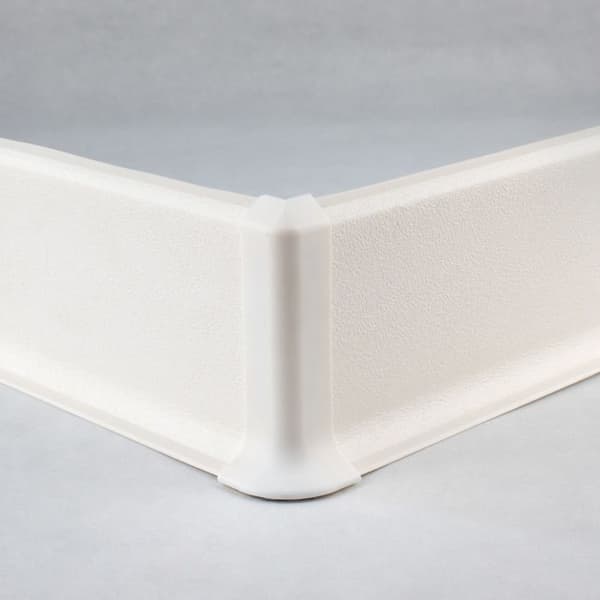 Utvänd vinkel för plint i hård expanderad PVC Vit PVC 12.8 x 60 mm PROVISTON