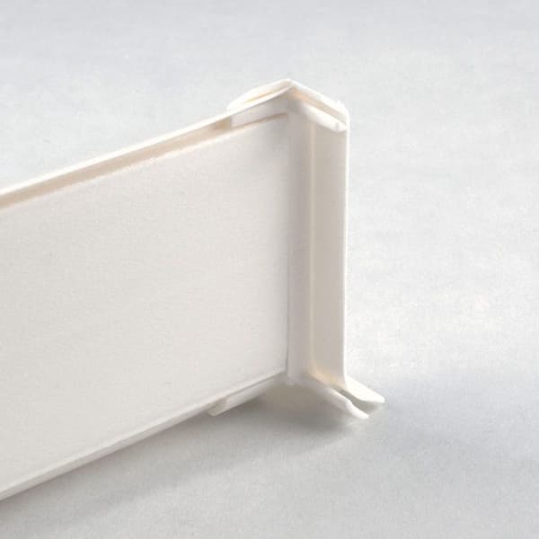 Utvänd vinkel för plint i hård expanderad PVC Vit PVC 12.8 x 60 mm PROVISTON