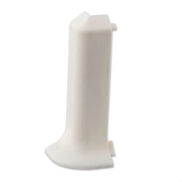 Utvänd vinkel för plint i hård expanderad PVC Vit PVC 12.8 x 60 mm PROVISTON