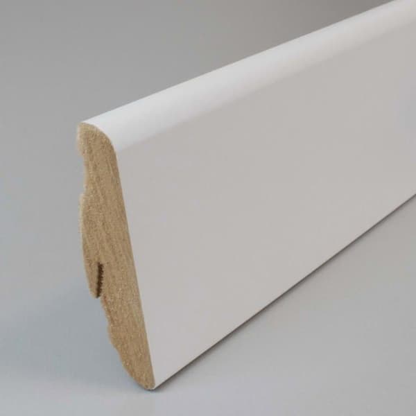 PROVISTON rundade sockel 19 x 58mm vit melamin sockel MDF sockel klipsbar