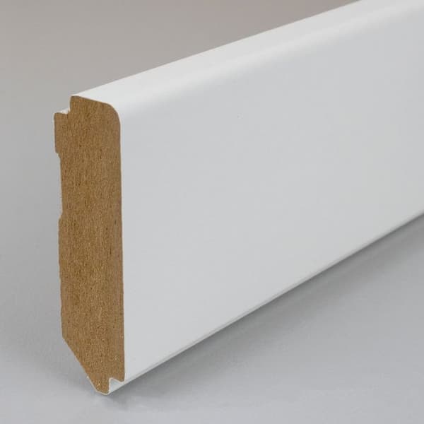 PROVISTON kvadratisk sockel 16 x 58mm MDF melaminvit klicksockel