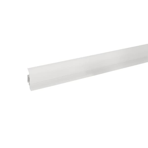 PROVISTON Plastplint 22 x 60 x 2500 mm Vit plint för kabelkanal