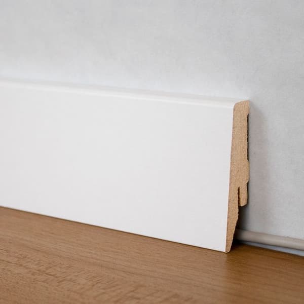 PROVISTON kvadratisk sockel melamin vit 18 x 58mm MDF sockel clipssockel