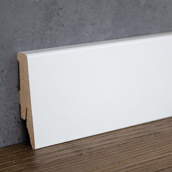 PROVISTON kvadratisk sockel melamin vit 18 x 58mm MDF sockel clipssockel