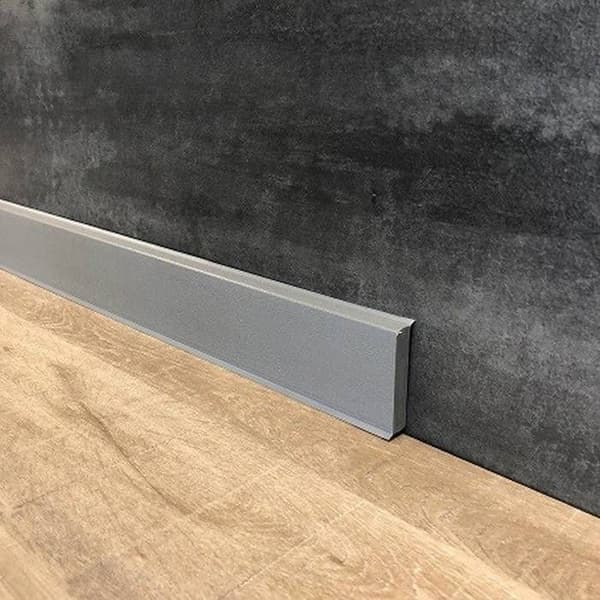 PROVISTON Plastisk List Hård Skum PVC 60 x 12 x 2500 mm Grå List Inredningsdekoration