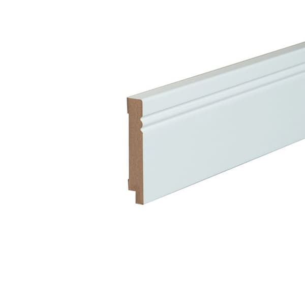 Kosche Plint Avantgarde Profilerad Hamburger MDF Färgad 19 x 120 x 2500 mm Vit Plint Hög kvalitet Robusta