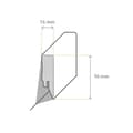 Miniatyrbild 2 av 4: PROVISTON Sockel MDF Sockel 16 x 70 x 2500 mm Svart Laminat Rundad