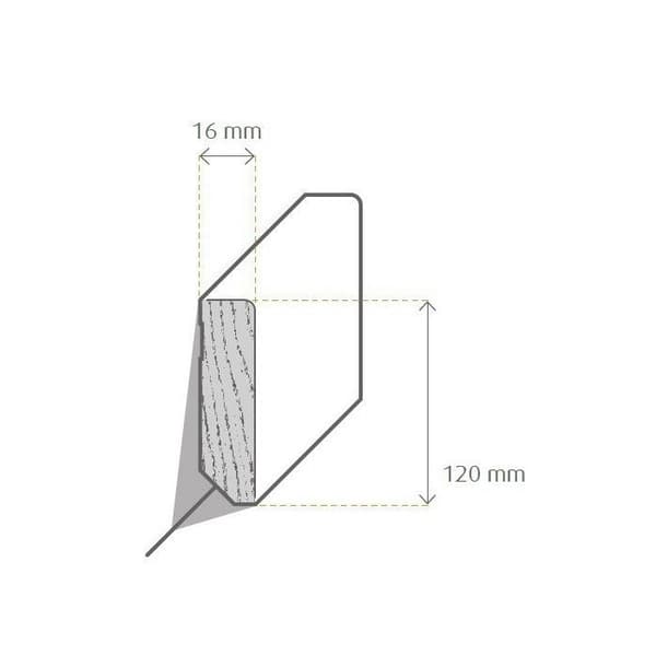 Plinthes Plinthes på golvet Plinthes för golv Cevo-5 73009 - Vit