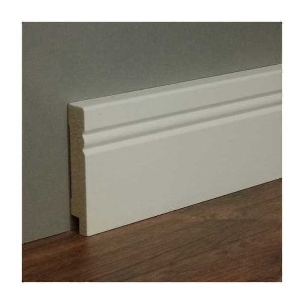 Vit plint 19 x 96 mm filmad vit MDF - Palestro-1 73012