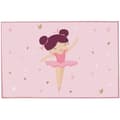 Miniatyrbillede 1 af 3: Tæppe - FUN HOUSE - Ballerina danser - 120 x 80 cm - Pink - Rektangulært - Barn