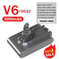 Miniatyrbillede 2 af 2: Udskiftningsbatteri, Li-ion, kun batterier,1 ST V6 8000mAh