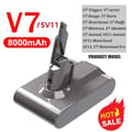 Miniatyrbild 2 av 2: Endast ersättningsbatteri, Li-ion, batterier,1 ST V7 8000mAh