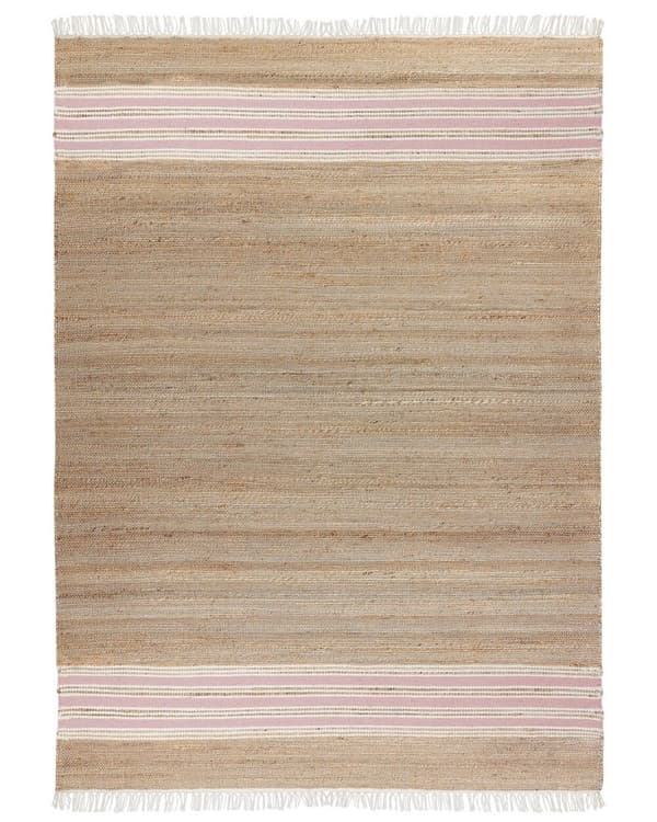 Jute tæppe 160 x 230 cm beige-pink MIRZA Lumarko!