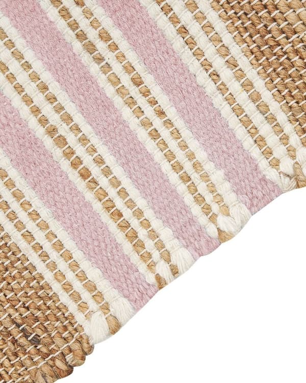 Jute tæppe 160 x 230 cm beige-pink MIRZA Lumarko!