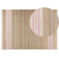 Miniatyrbillede 1 af 7: Jute tæppe 160 x 230 cm beige-pink MIRZA Lumarko!
