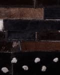 Miniatyrbillede 5 af 6: Patchwork lædertæppe 140 x 200 cm brun AKSEKI Lumarko!