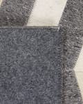 Miniatyrbillede 4 af 6: Lædertæppe 140 x 200 cm gråbeige BAGGOZE Lumarko!