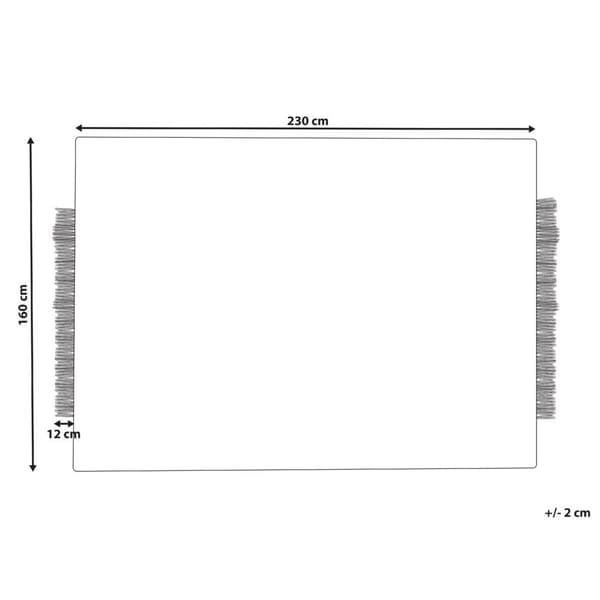 Villamatto 160 x 230 cm beige ja musta DIVARLI Lumarko!